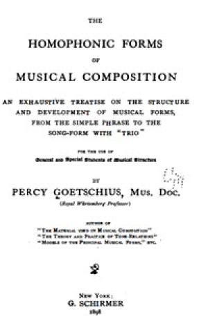 The Homophonic Forms of Musical Composition - 10314589